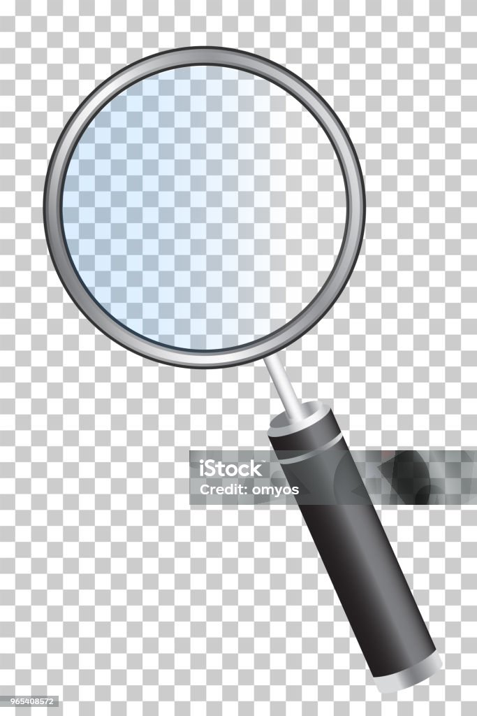 Simple Magnifying Image Simple Magnifier At Transparent Effect Background Stock Illustration ...
