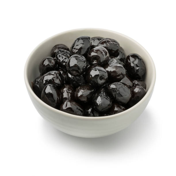 istock Bowl with shiny black olives 965408920