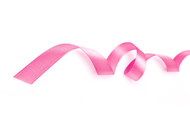 istock Mix Pink ribbon on a white background 965411366
