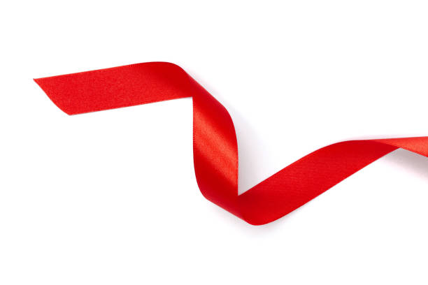 istock Red ribbon collection isolated on white 965412320