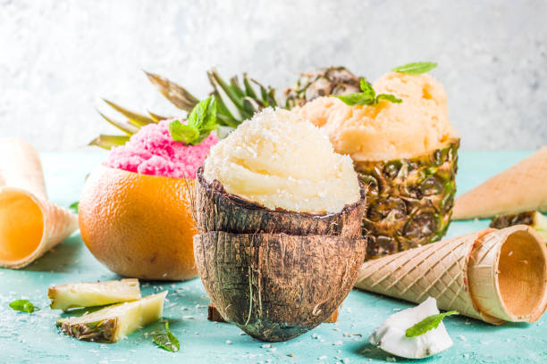 istock Various tropical ice cream sorbet 965413944