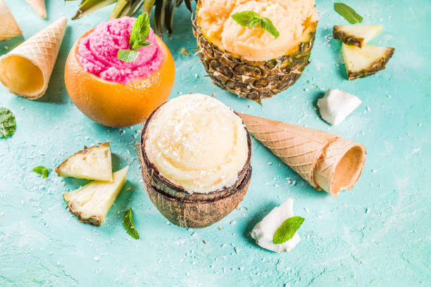 istock Various tropical ice cream sorbet 965414020
