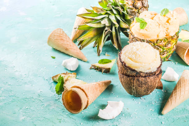 istock Various tropical ice cream sorbet 965414300
