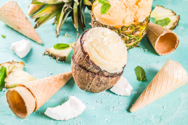 istock Various tropical ice cream sorbet 965414514