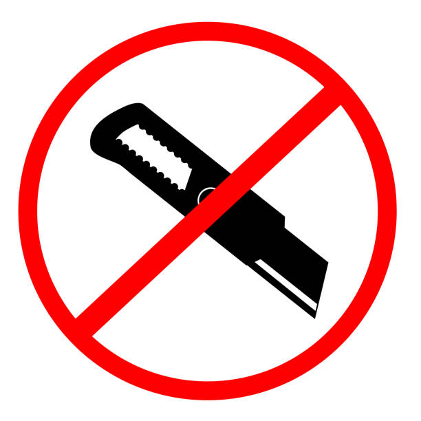 実生 4カット ⚠️札は付きません Prohibited Sign Do Not Cut With Cutter Stock Illustration