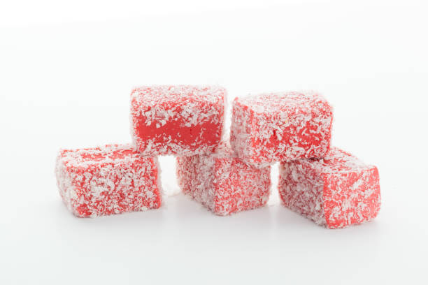 istock Tasty Turkish delight isolated on white 965426580