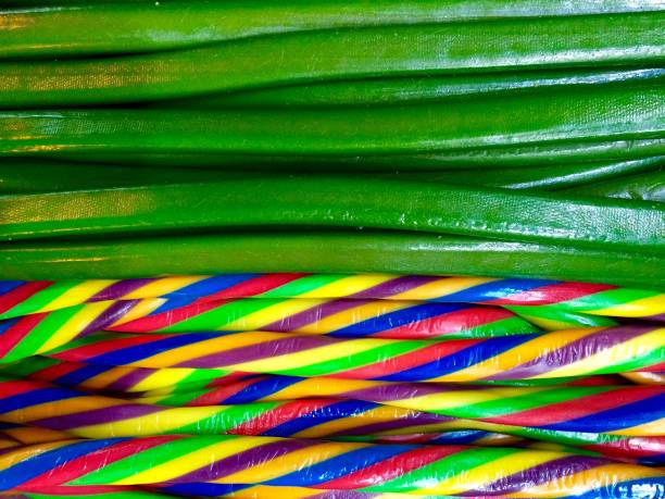 Smooth licorice strips and spiral colors