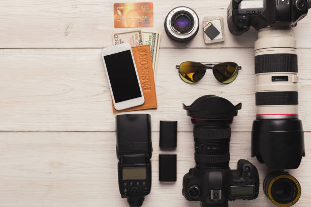 istock Diverse personal equipment for photographer 965433440