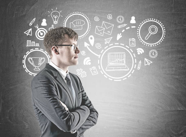istock Confident cross armed businessman, way to success 965435926