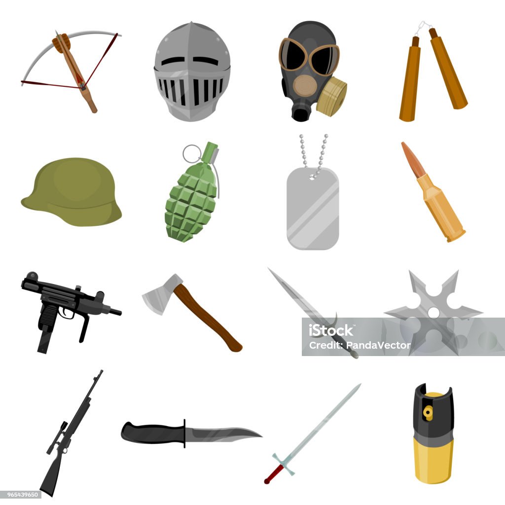 Ilustración de Tipos De Armas Dibujos Animados Iconos De Colección Set De Diseño Armas De Fuego Y Armas Blancas Vector Ilustración Web Valores De Símbolo y más Vectores Libres de Derechos de Ilustración de Tipos De Armas Dibujos Animados Iconos De Colección Set De Diseño Armas De Fuego Y Armas Blancas Vector Ilustración Web Valores De Símbolo y más Vectores Libres de Derechos de