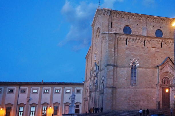 istock Facade of Arezzo Cathedral at evening 965439790