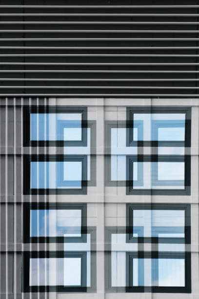 istock Multilayer windows of different size. Digitally rendered background image on the subject of modern architecture. Abstract office building fragment. 965444048