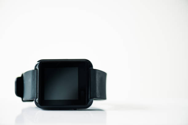 istock close-up view of smartwatch with black screen on grey 965448162