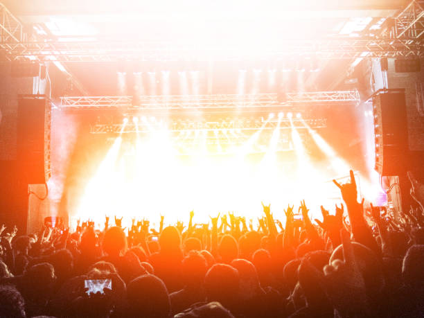 istock Concert stage with lens flare 965450444