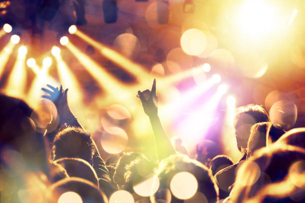 istock Concert stage with lens flare 965450448