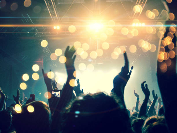 istock Concert stage with lens flare 965450494