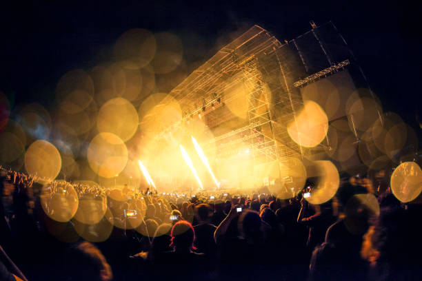 istock Concert stage with lens flare 965450502