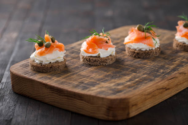 istock Canapes with smoked salmon. 965451214