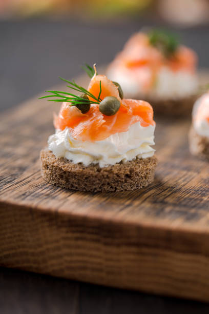 istock Canapes with smoked salmon. 965451246