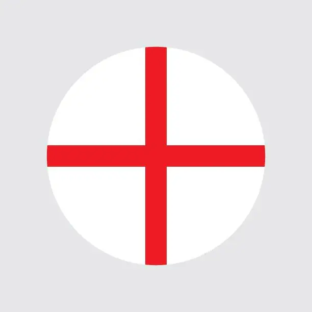 Vector illustration of flag  England . vector icon