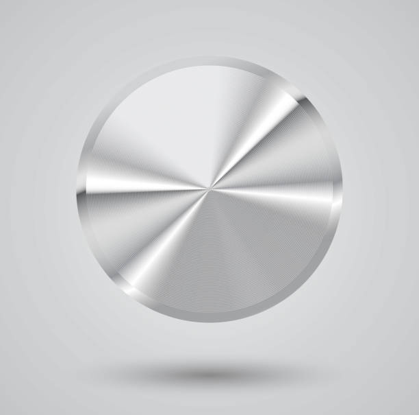 Metal Button 2d Vector 120+ Metal Button And Glossy Ball Vector Metallic Texture Stock ...