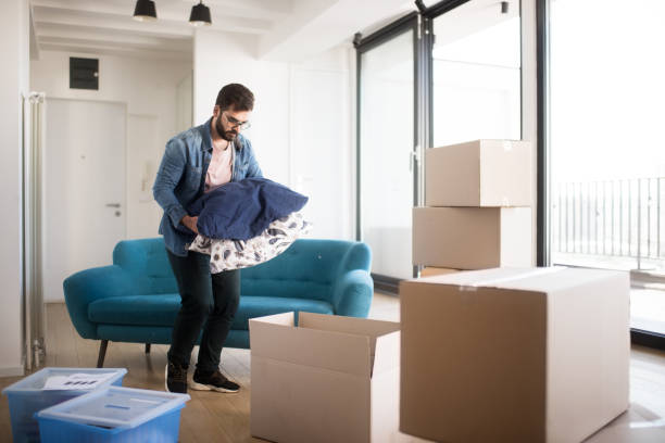 istock Man in his new apartment 965466192