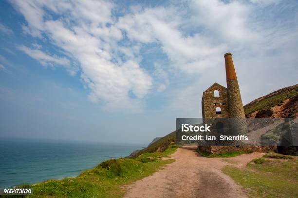 St Agnes Cornwall Uk May 25 2018 The Beautiful Wheal Coates Mines On The North Coast Of Cornwall In Summer Sunshine Stock Photo - Download Image Now