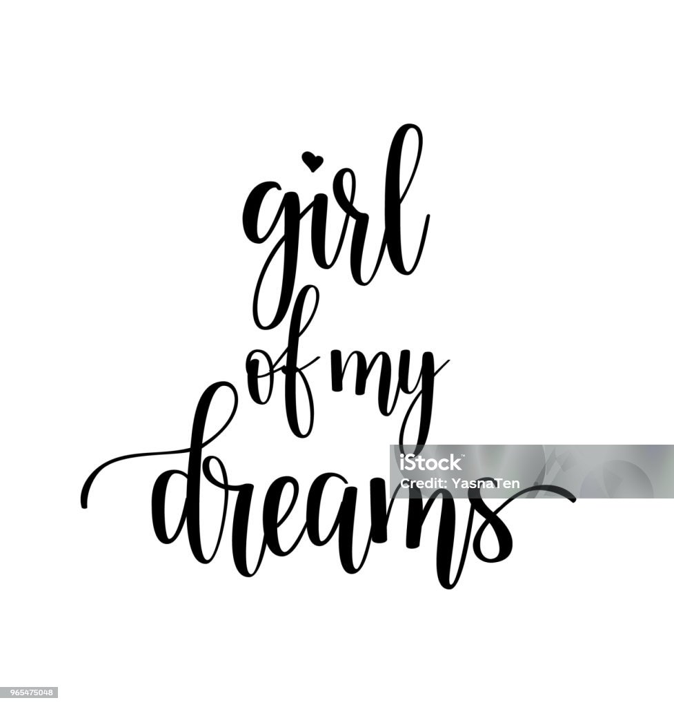 Cô Gái Trong Mơ Vector Chữ Cái Hình minh họa Sẵn có - Tải xuống ...
