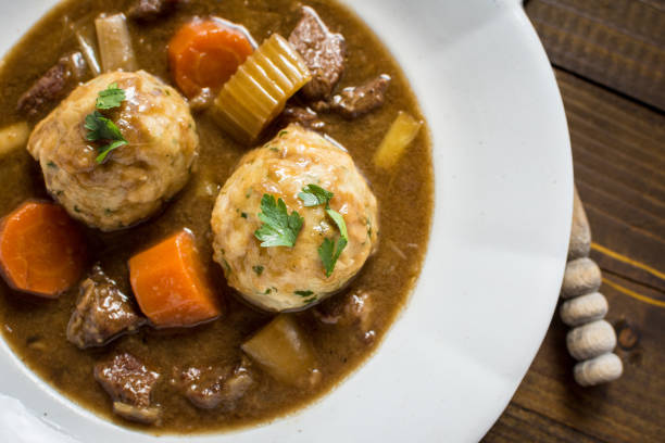 istock Stew with Venison and Bacon Onion Dumplings 965475170