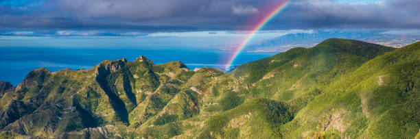 istock Rainbow over the Anaga mountains in Tenerife 965487988