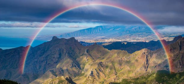 istock Rainbow over the Anaga mountains in Tenerife 965488292