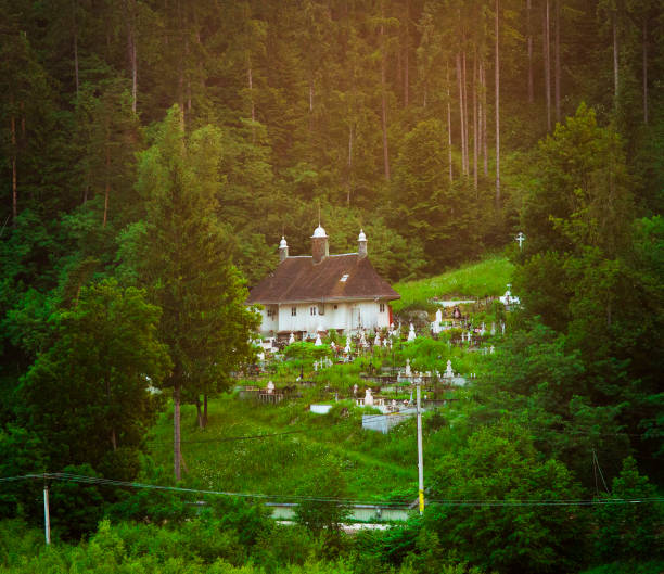 old wooden church in Moldavia, Romania