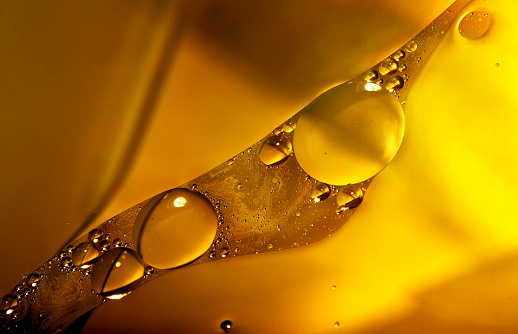 Oil and Water, Abstract Background, Macro