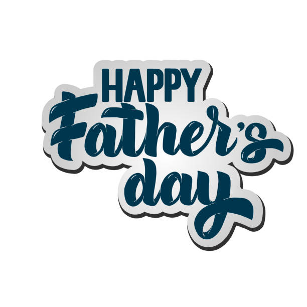istock Happy Fathers day hand drawn lettering for greeting card, poster, banner, logo. 965515790