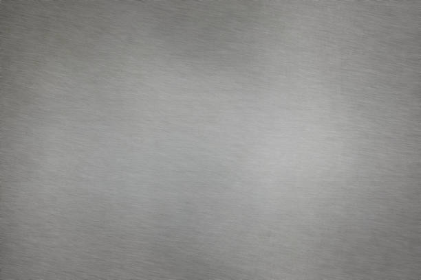 istock Old and dirty Brushed steel plate background texture horizontal 965532458