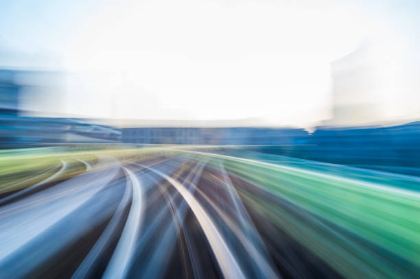 istock Speed motion in urban highway road tunnel 965536382