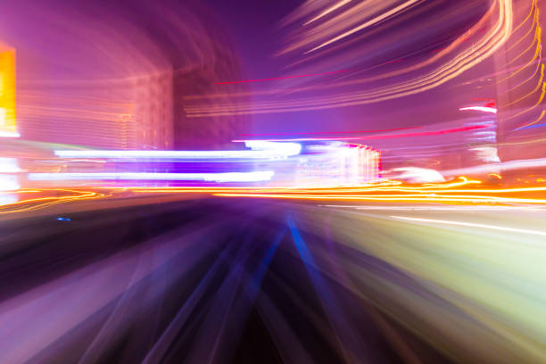 istock Speed motion in urban highway road tunnel 965536528