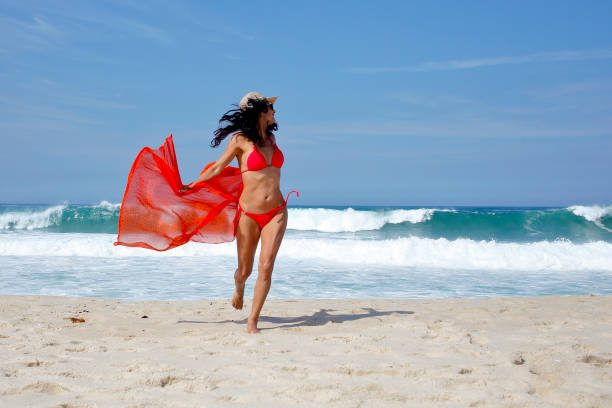 istock Woman on the beach in Rio de Janeiro 965537966