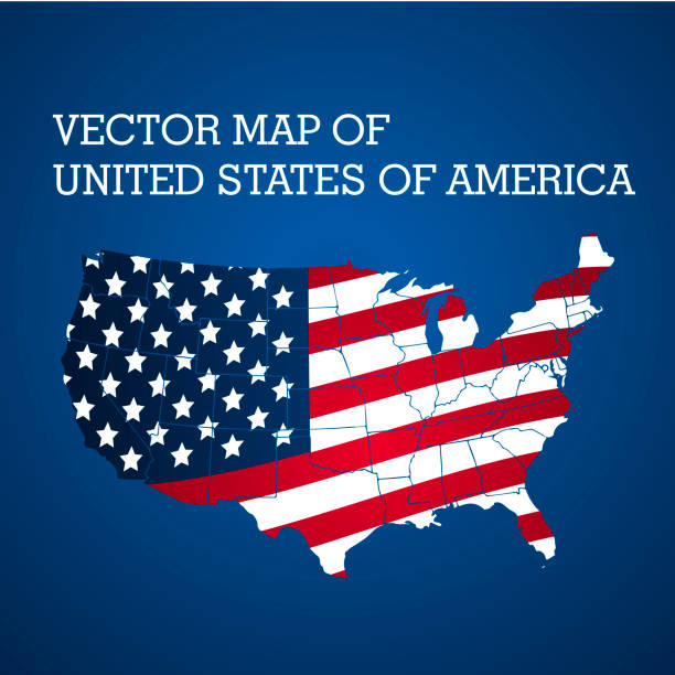 istock Vector stylized map of United States of America 965541034