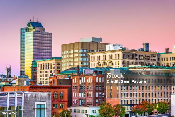 Worcester Massachusetts Usa Skyline Stock Photo - Download Image Now - Massachusetts, Worcester - Massachusetts, City