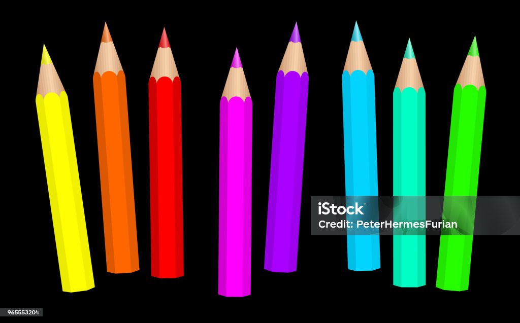 Baby Crayons Neon Colored Fluorescent Short Pencils Loosely