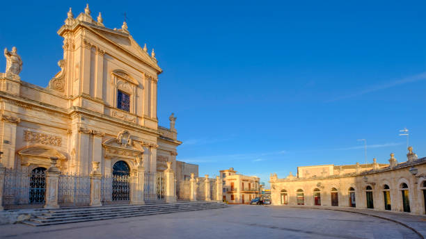 istock Ispica, Basilica di Santa Maria Maggiore with portico, 18th century (Sicily, Italy) 965555694