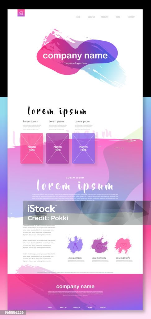 Website Images Abstract Colorful Abstract Website Template Background Stock Illustration ...