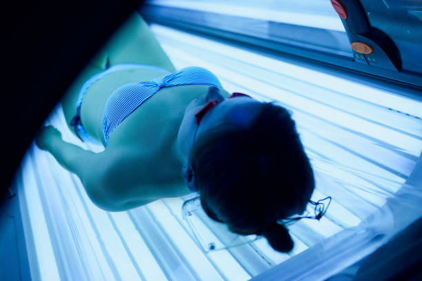 istock Young Women In The Solarium 965557250