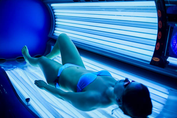 istock Young Women In The Solarium 965560598