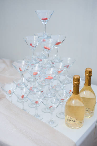 istock Wedding tables set for banquet or wedding event catering. Party celebration wedding concept. Flowers wedding decoration of tables for guests of bride and groom. Table appointment event 965562110
