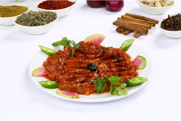 istock Turkish appetizer - Acili ezme, turkish salad, muhammere, acuka, acika 965565072
