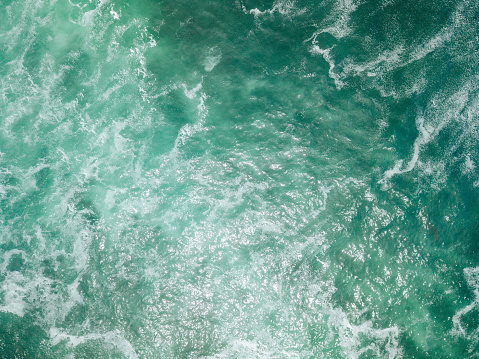 Aerial of Ocean Waves