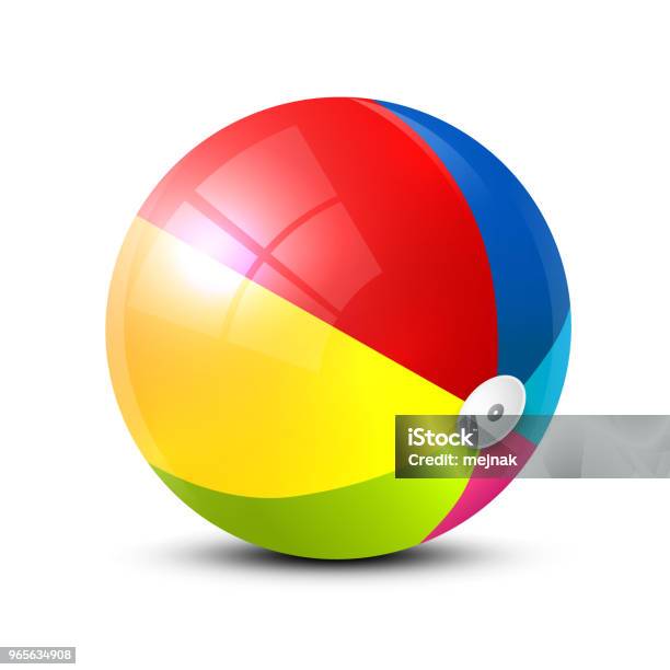 Beach Ball Stock Illustration - Download Image Now - Beach Ball, Vector, Beach