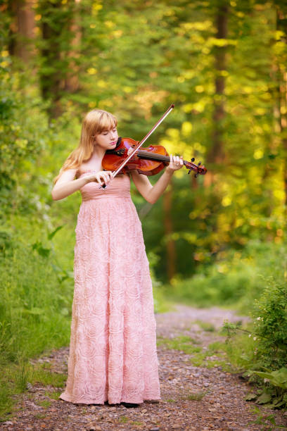 istock Young Female Playing Viola Outdoors 965644066